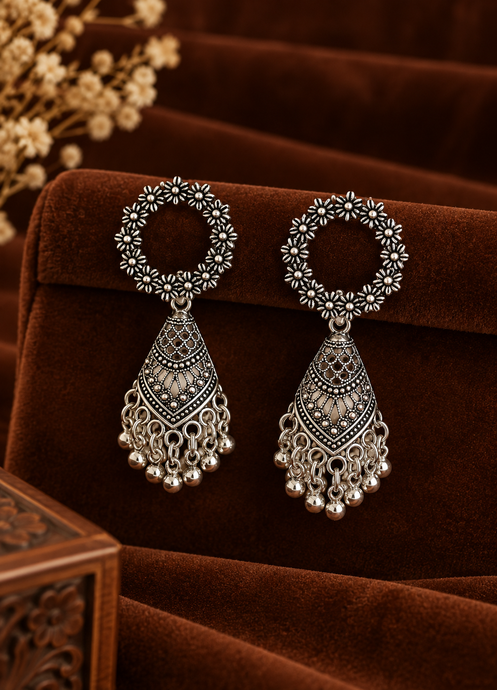 Hollow Circle Drop Earring