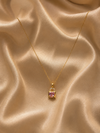 Gold Heart Lock Pendant Necklace for Women