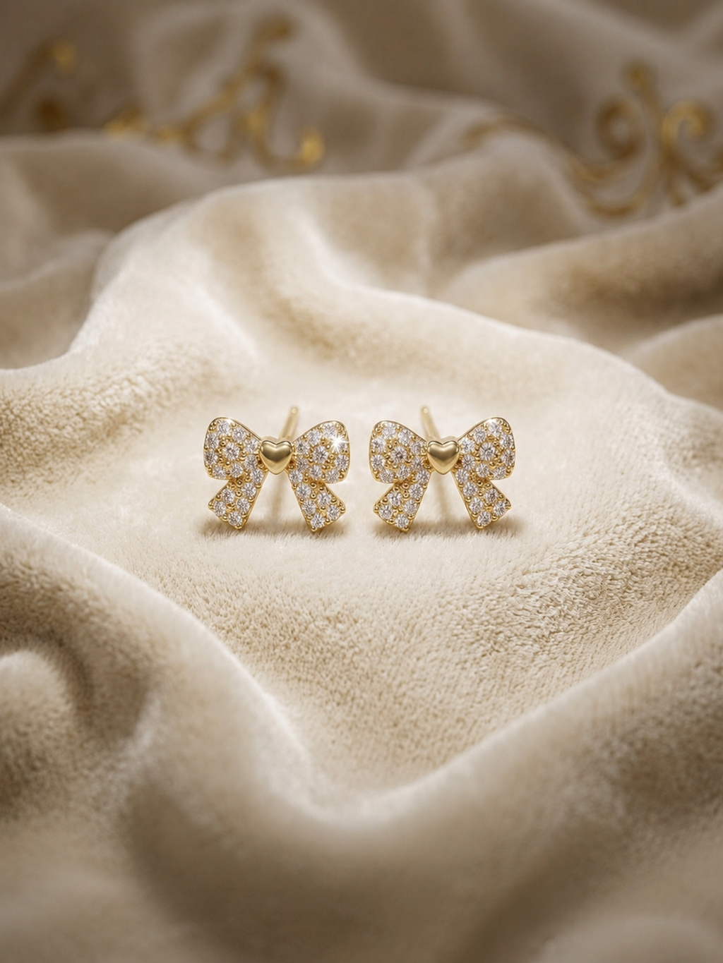 GOLD RIBBON EARRINGS