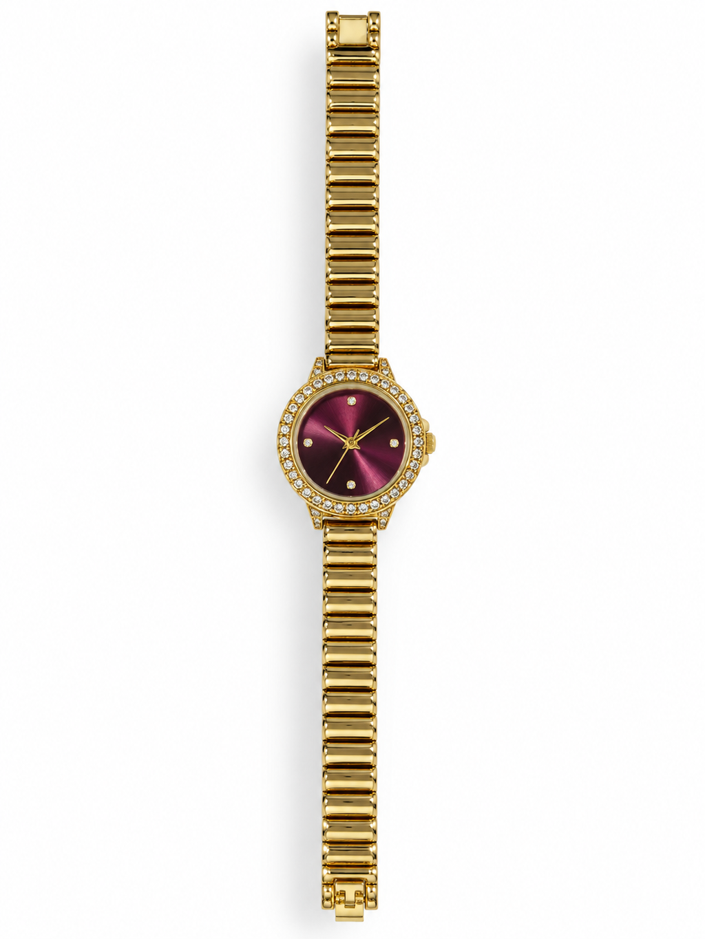 GOLD CHERRY DIAL WATCH