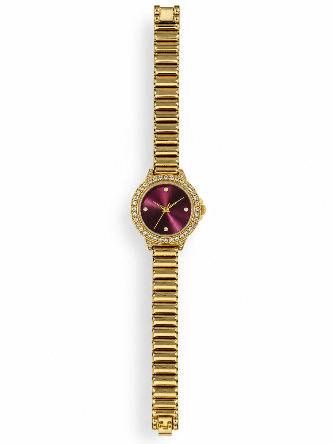 GOLD CHERRY DIAL WATCH