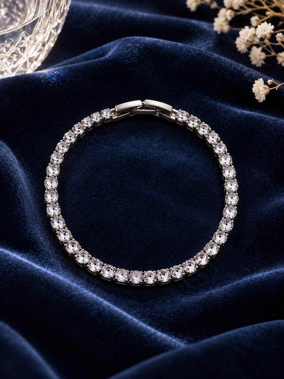 SILVER TENNIS BRACELET