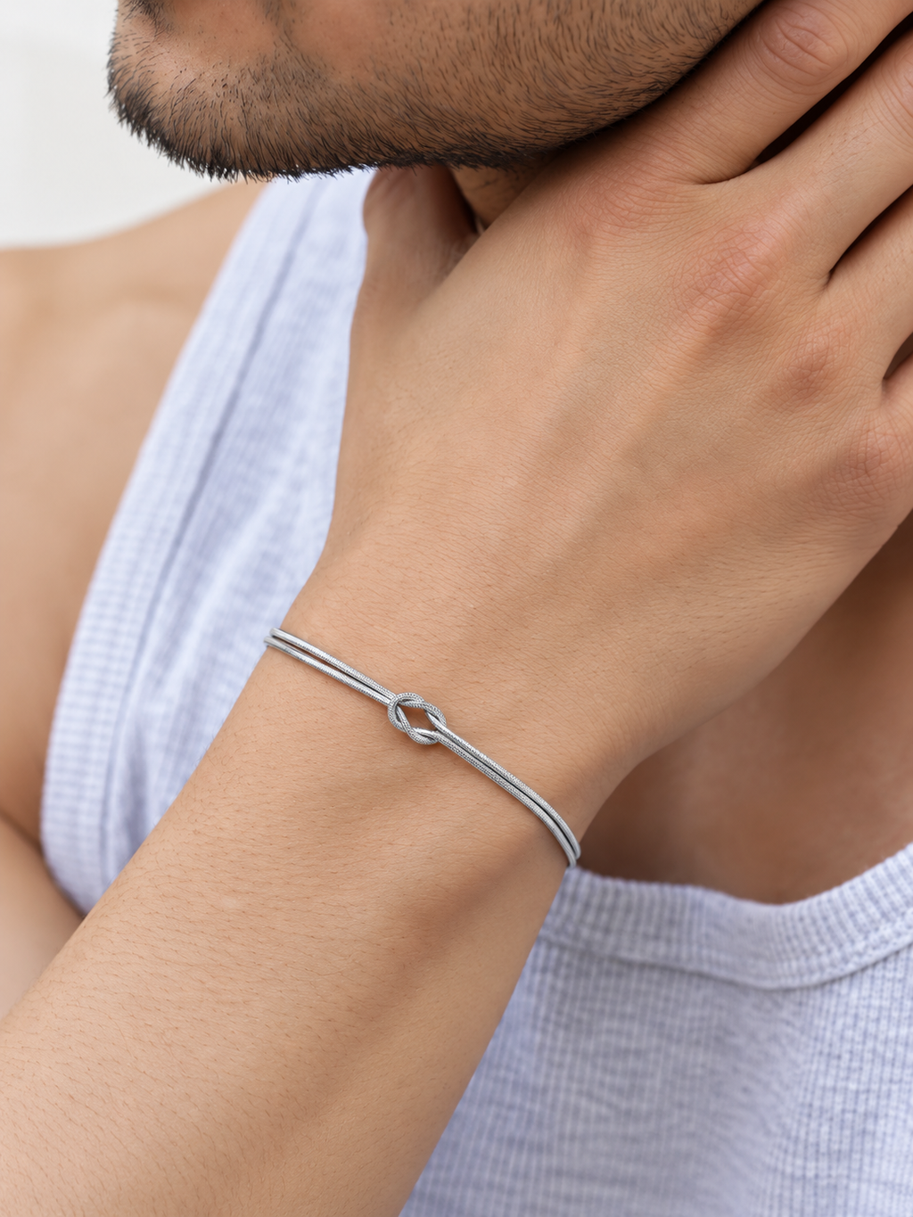 SILVER KNOT BRACELET