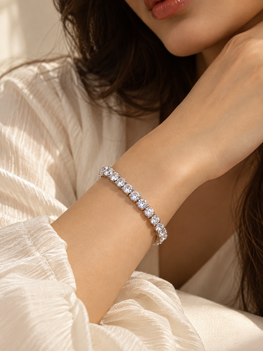BIG DIAMOND TENNIS BRACELET
