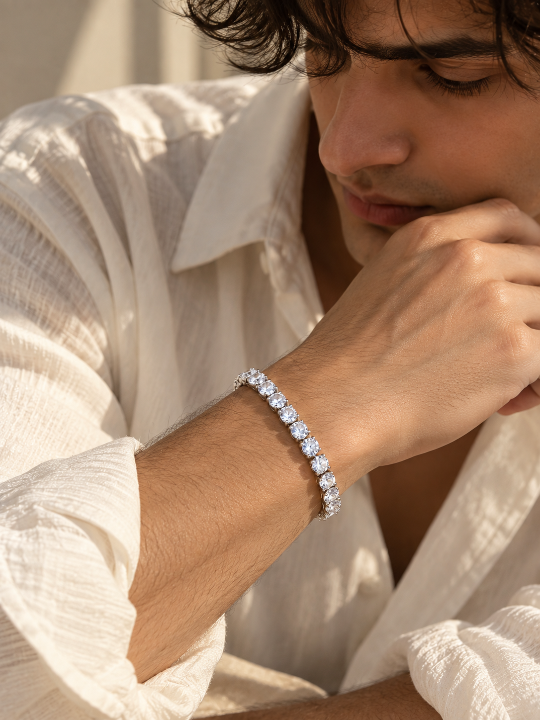BIG DIAMOND TENNIS BRACELET