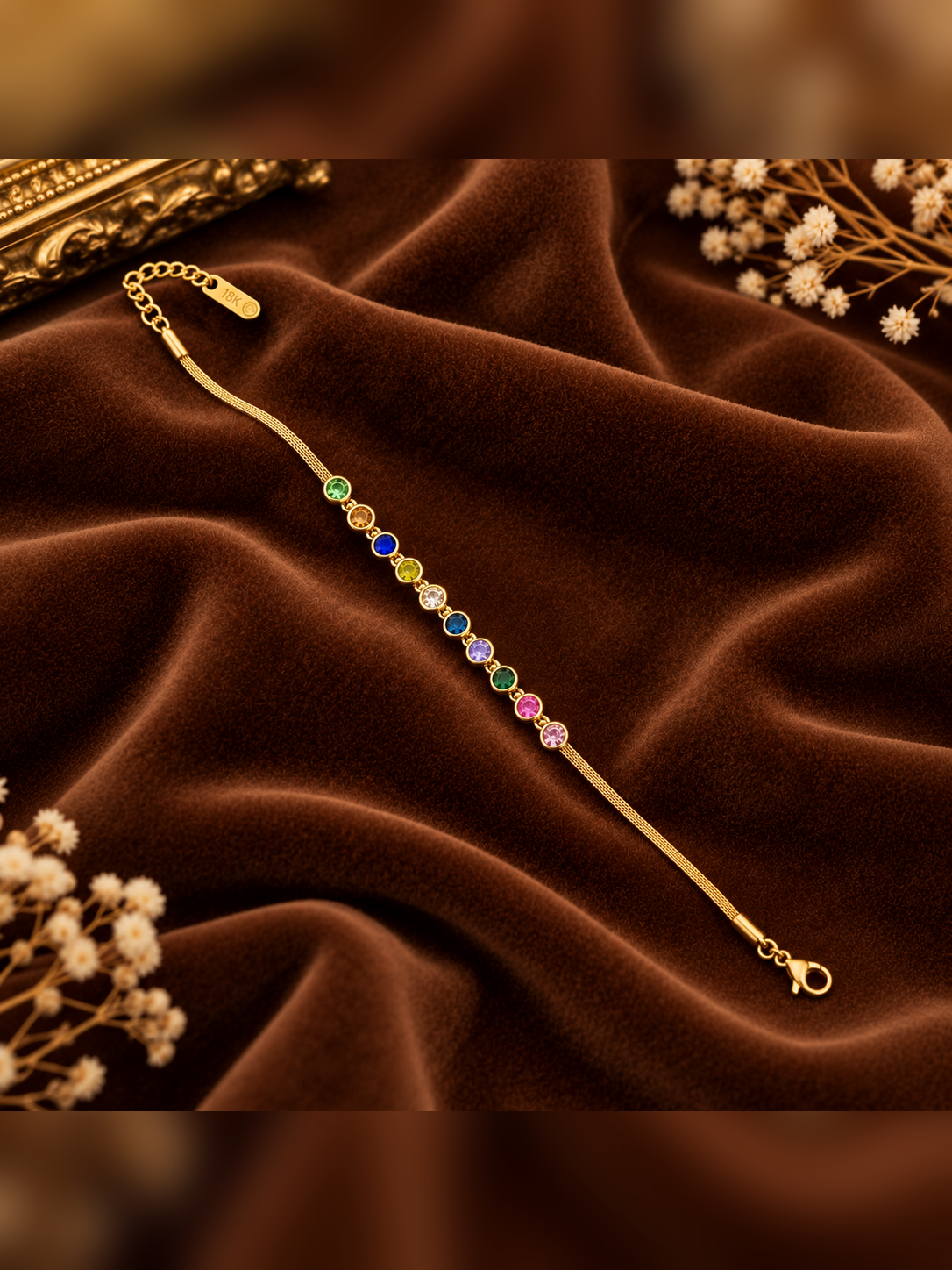 Rainbow Stone Bracelet